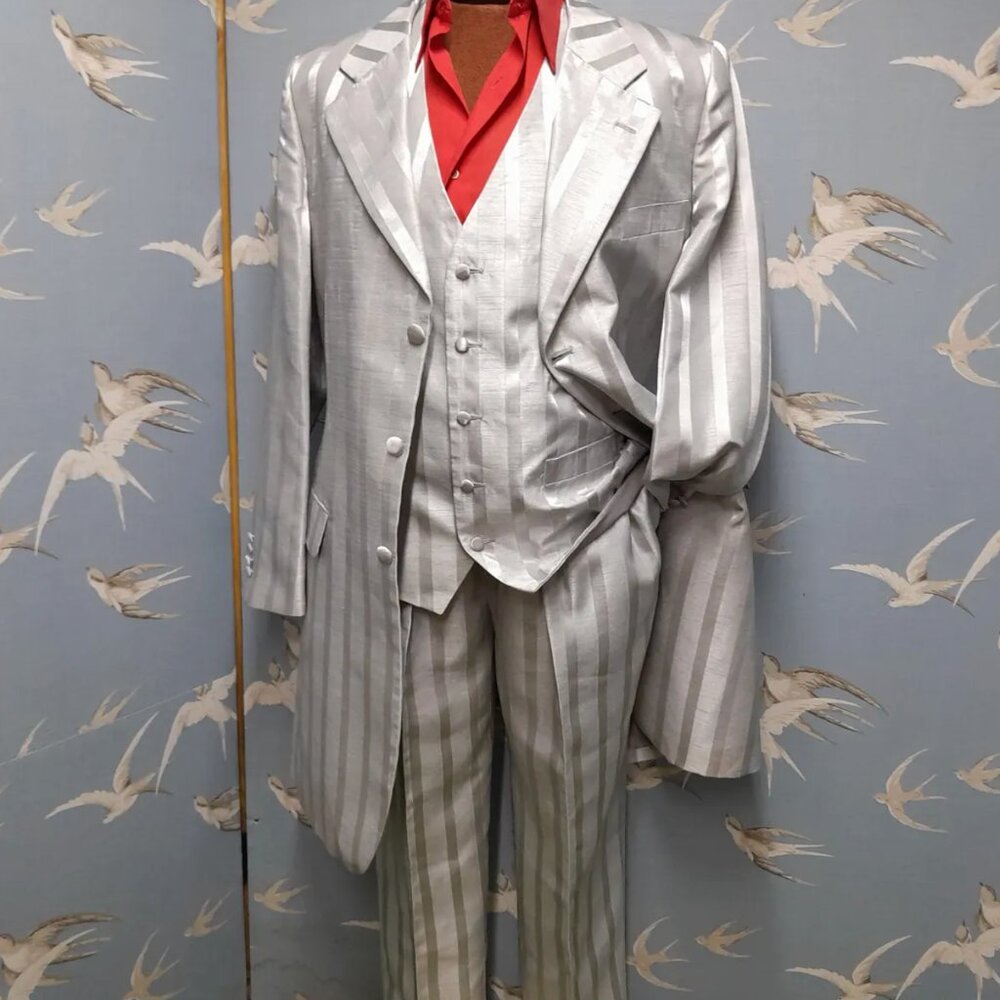 3 Piece Silver Zoot Suit